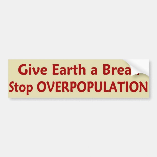 Adesivo Para Carro StopOVERPOPULATION (Frente)