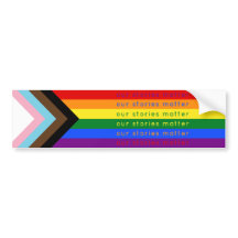 Stories Matter Gay Pride Intersection Rainbow Flag