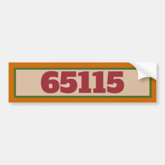 Adesivo Para Carro Street Address Red Italian Tiles Bumper Sticker