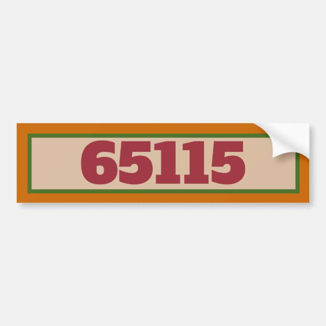 Adesivo Para Carro Street Address Red Italian Tiles Bumper Sticker (Frente)
