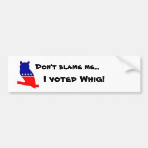 Adesivo Para Carro Stucker do pára-choque do Whig