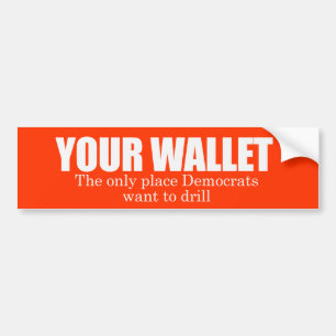 Adesivo Para Carro Sua carteira Bumpersticker