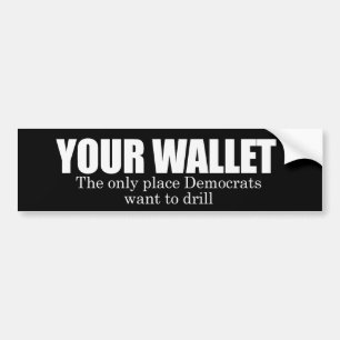 Adesivo Para Carro Sua carteira Bumpersticker