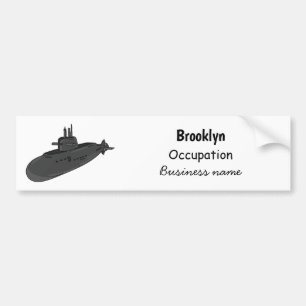 Adesivo Para Carro Submarine cartoon illustration