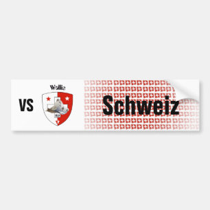 Adesivo Para Carro Suíça Svizzera Suisse Wallis autocolante de