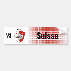 Adesivo Para Carro Suíça Svizzera Suisse Wallis autocolante de