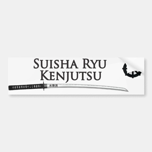 Adesivo Para Carro Suisha Ryu Kenjutsu (Frente)