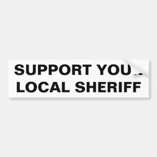 ADESIVO PARA CARRO SUPORTE AO SEU SHERIFF LOCAL