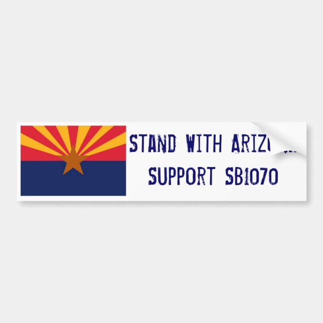 Adesivo Para Carro Suporte com arizona (Frente)