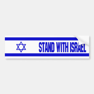 Adesivo Para Carro Suporte com Israel