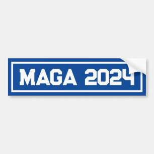 Adesivo Para Carro Suporte Trump MAGA 2024