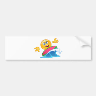 Adesivo Para Carro surf emoji