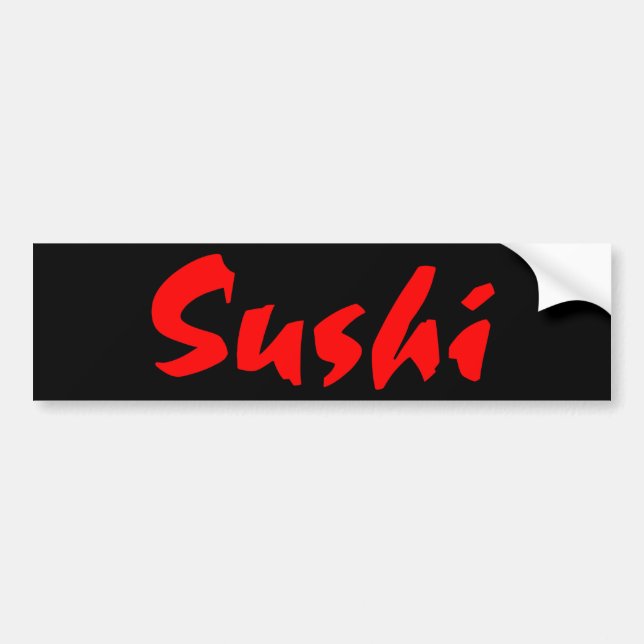 Adesivo Para Carro Sushi (Frente)