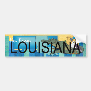 Adesivo Para Carro T eu sou de Louisiana