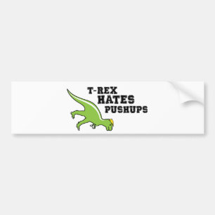 Adesivo Para Carro T-rex deia Pushups