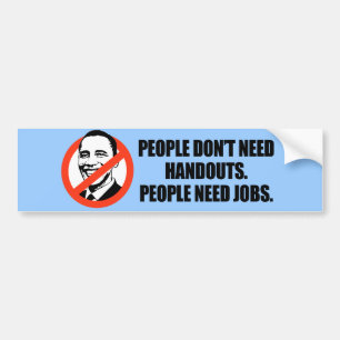 Adesivo Para Carro T-shirt de Anti-Obama - pessoas dos trabalhos da