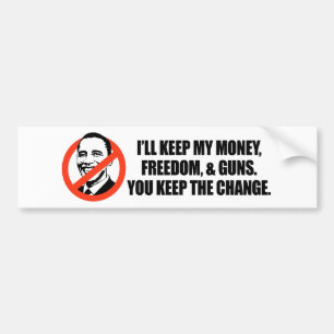 Adesivo Para Carro T-shirt de Anti-Obama - você mantem a cópia da
