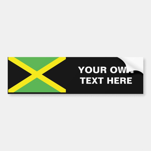 Adesivo Para Carro T-shirt e presentes jamaicanos da bandeira (Frente)