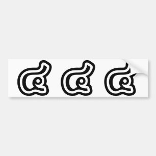 Adesivo Para Carro Tailândia Número 4 / Quatro / ๔ (See/Si) Escrita T