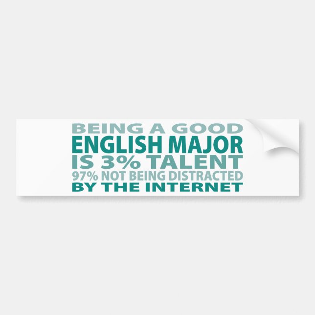 Adesivo Para Carro Talento inglês do major 3% (Frente)