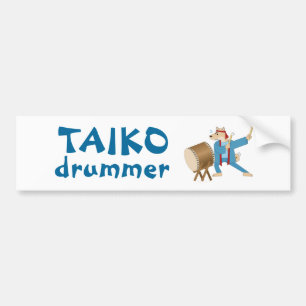 Adesivo Para Carro Tambor de Taiko Drummer