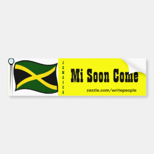 Adesivo Para Carro Tampão jamaicano para-choques-mi em breve