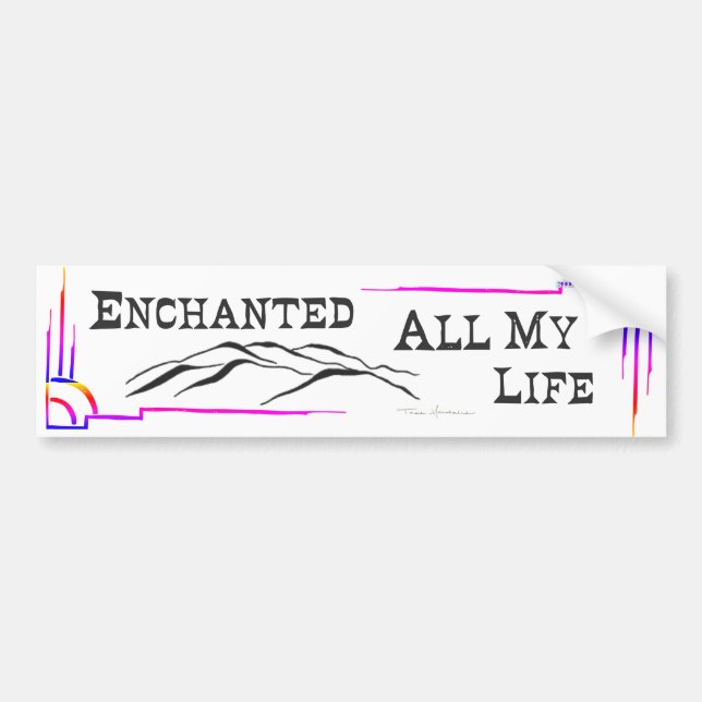 ADESIVO PARA CARRO TAOS MOUNTAINS BUMPER STICKER (Frente)