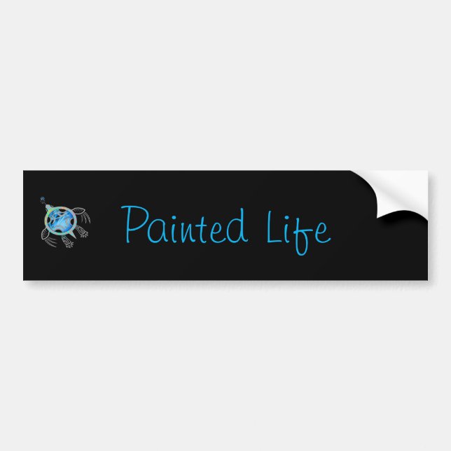 Adesivo Para Carro Tartaruga Pintada (Frente)
