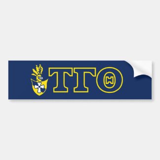 Adesivo Para Carro Tau Gamma Theta Bumper Sticker - Crest & Letters