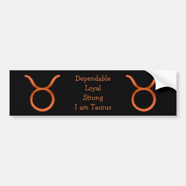 Adesivo Para Carro Taurus Bumper Sticker (Frente)
