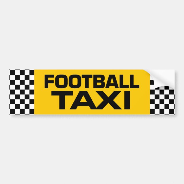Adesivo Para Carro Taxi de futebol (Frente)