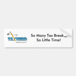 Adesivo Para Carro TaxNerd Bumpersticker