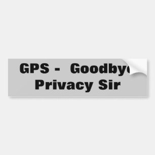 Adesivo Para Carro Tchau Privacidade GPS Senhor
