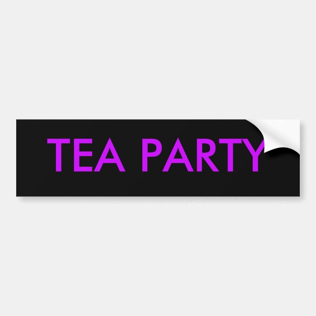 ADESIVO PARA CARRO TEA PARTY (Frente)