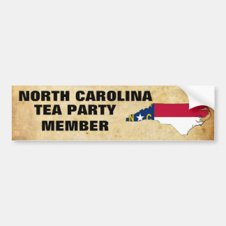 ADESIVO PARA CARRO TEA PARTY DE NORTH CAROLINA