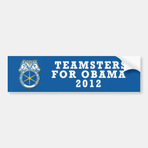 Adesivo Para Carro Teamsters 2012 da etiqueta de Pro-Obama