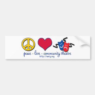 Adesivo Para Carro Teatro da comunidade do amor da paz