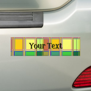 Adesivo Para Carro Tecido Colorido Caribenho Madras Xadrez