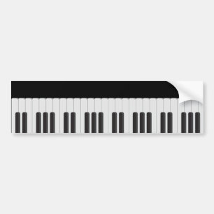 Adesivo Para Carro Teclado de piano