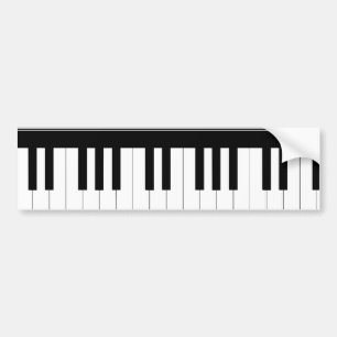 Adesivo Para Carro Teclado de piano