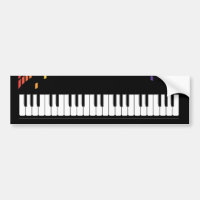 Teclado instrumental para piano de música multicol