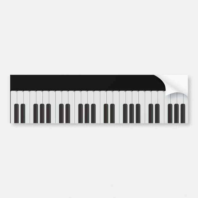 Adesivo Para Carro Teclado Piano (Frente)
