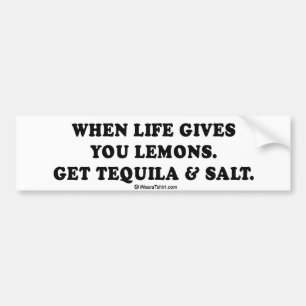 Adesivo Para Carro Tee bebendo - "Tequila e sal"