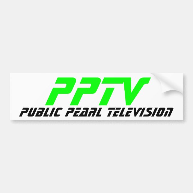Adesivo Para Carro Televisão pública da pérola (Frente)
