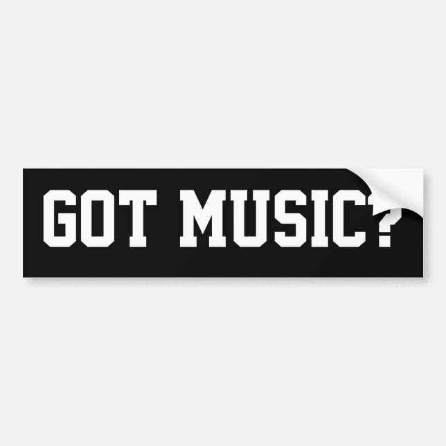 Adesivo Para Carro tem música? (Frente)