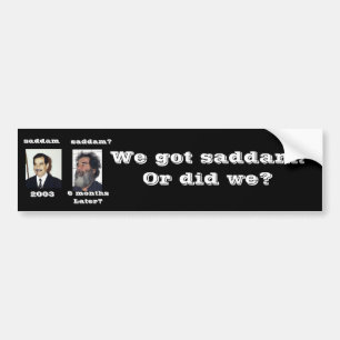 Adesivo Para Carro Temos Saddam?