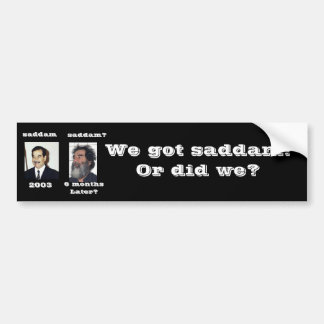 Adesivo Para Carro Temos Saddam?
