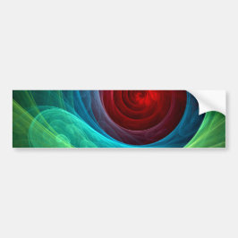 Adesivo Para Carro Tempestade Vermelha Abstrato Art Bumper Sticker
