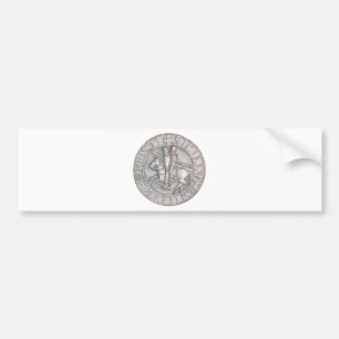 ADESIVO PARA CARRO TEMPLAR KNIGHTS O EMBLEMA