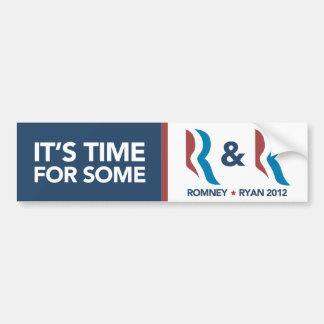 Adesivo Para Carro Tempo de Mitt Romney Ryan para algum R e etiqueta
